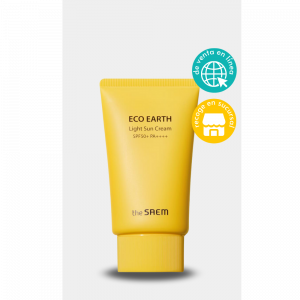 The Saem Eco Earth Light Sun Cream (bloqueador solar, aclarante, calmante y antiarrugas)