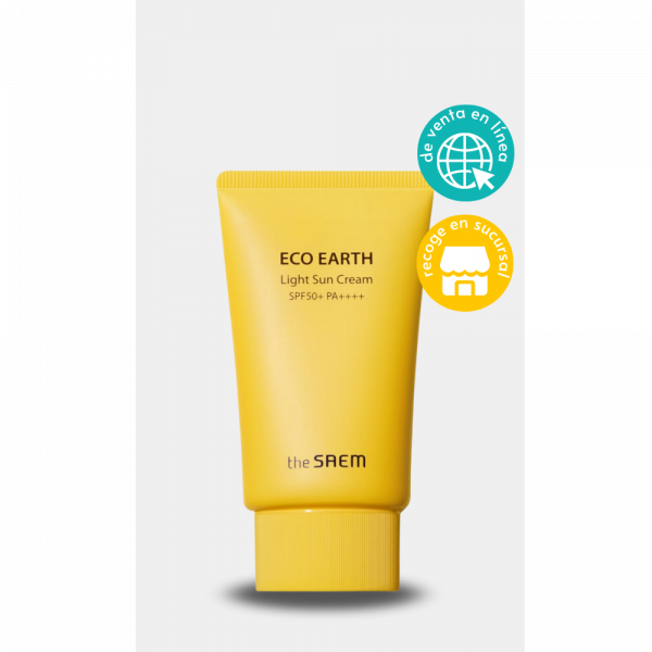 The Saem Eco Earth Light Sun Cream (bloqueador solar, aclarante, calmante y antiarrugas)
